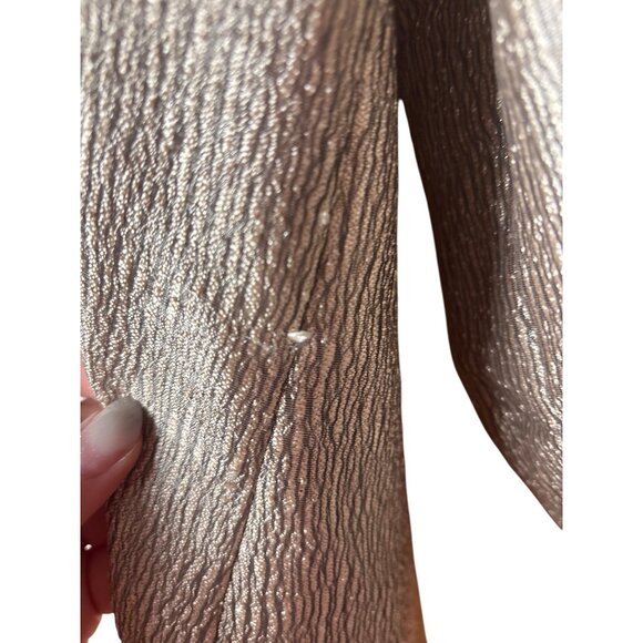 Dressbarn Woman Collection Metallic Textured Blazer 14W Polyester & Nylon Womens - Picture 5 of 6